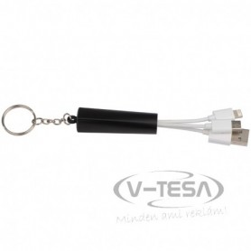 Kulcstartó USB töltőkábellel